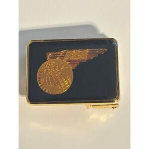 Vintage PAN AM AIRLINES Enamel Buckle PAA Pan American World Airways